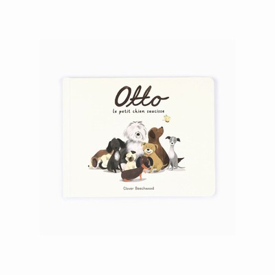 Jellycat Otto Le Petit Chien Saucisse Livre and Otto Sausage Perro Medium | SCLH-26309